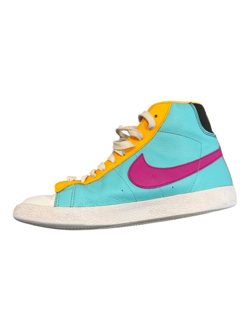 Nike Blazer Mid Multicolor High-Top Sneakers US 6.5Y Vibrant Leather Design - Picture 7 of 9